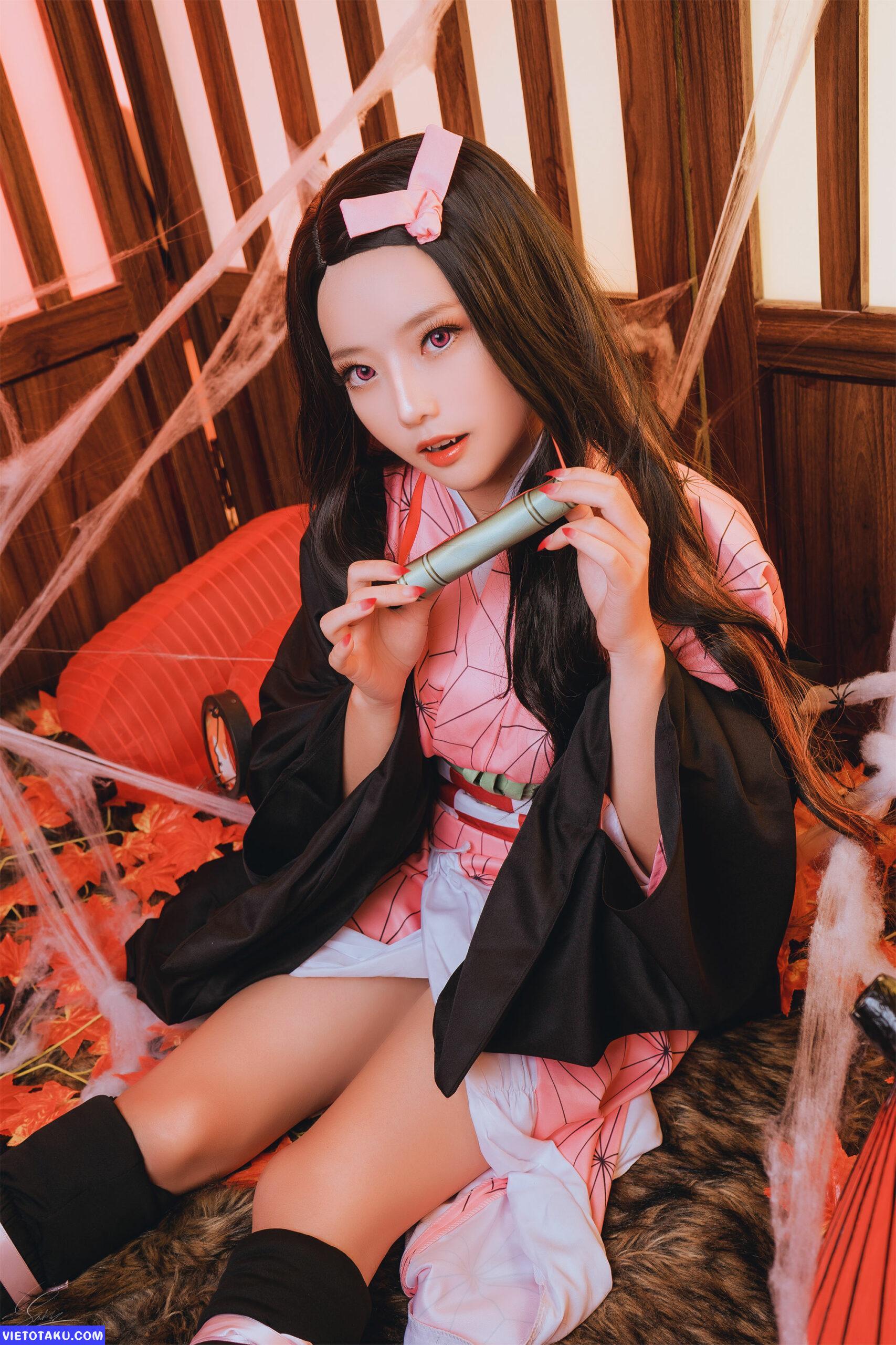 Ngắm Nezuko hững hờ với bộ ảnh cosplay Nezuko của Messie Huang 8