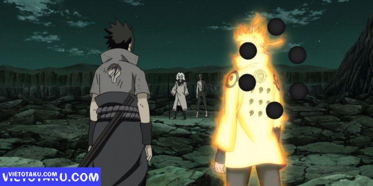 Sasuke và Naruto vs Madara và Obito
