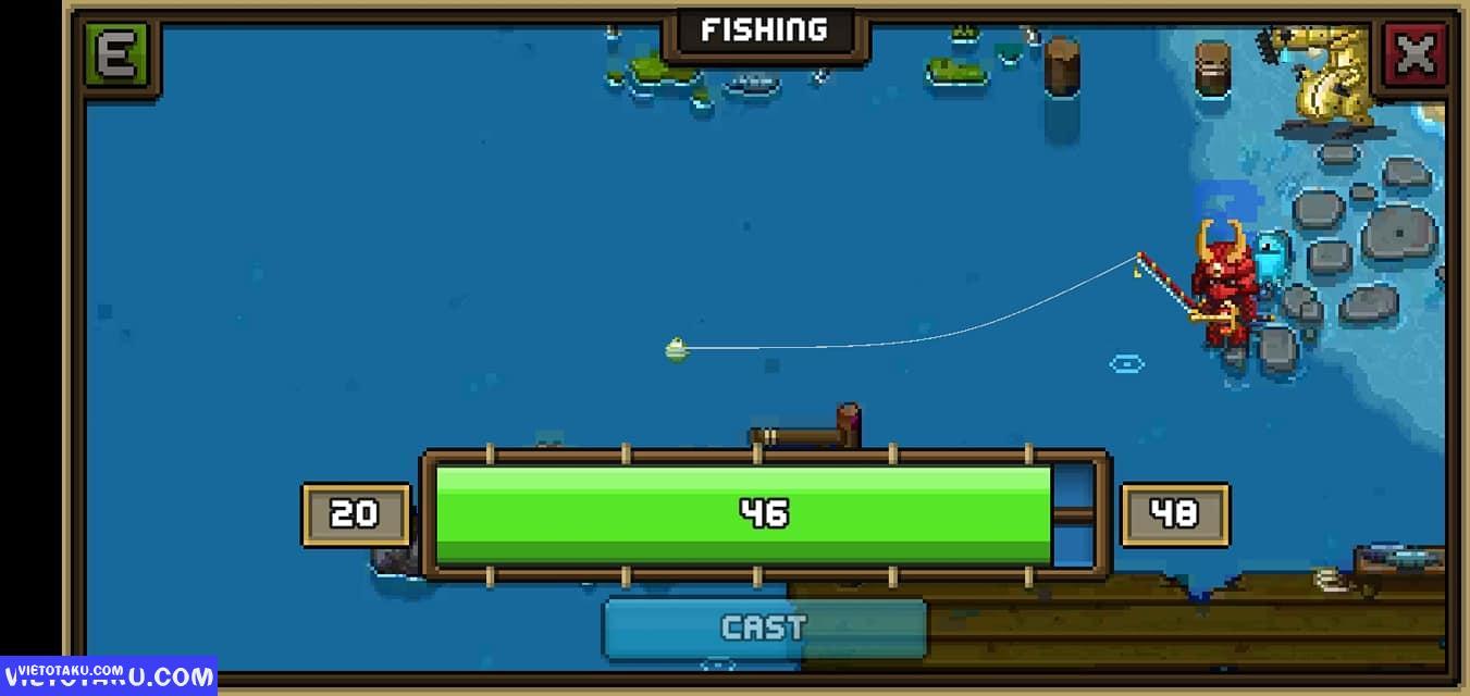 Câu cá trong game bit heroes
