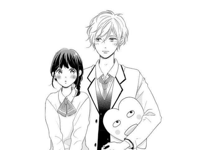 Akira Ohmi và Ichimura Eriko trong manga Lovesick Ellie
