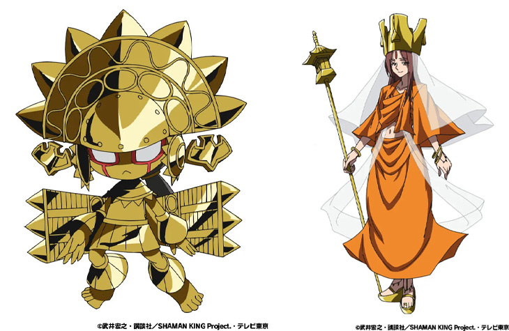 nhân vật Pascal Avaf và Sati trong anime shaman king