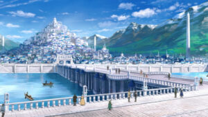 Cảnh trong anime Mushoku Tensei - Thất Nghiệp Chuyển Sinh - Thánh Quốc Millis
