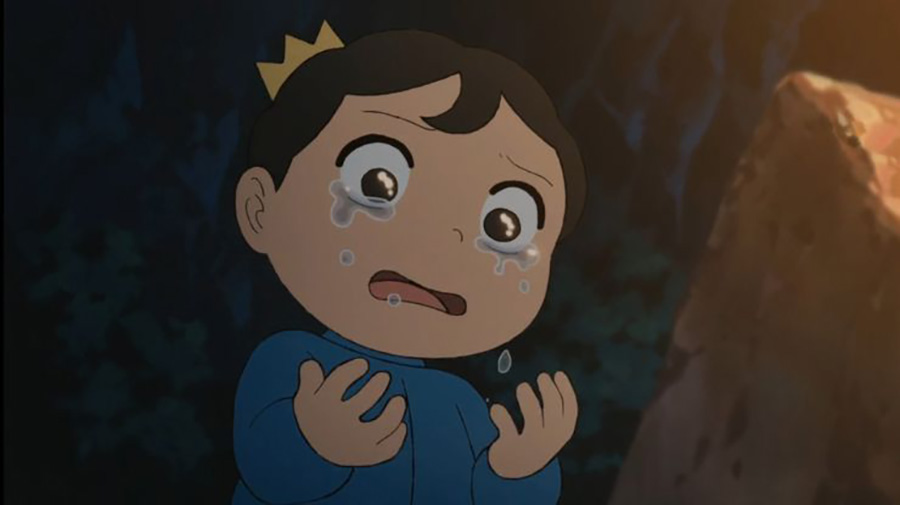 Bojji khóc trong tập 10 anime bảng xếp hạng quốc vương