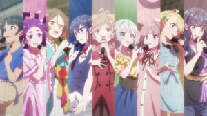 Các nhân vật nhóm 9-tier trong anime Nhân vật Suzune và Rena trong anime Selection Project