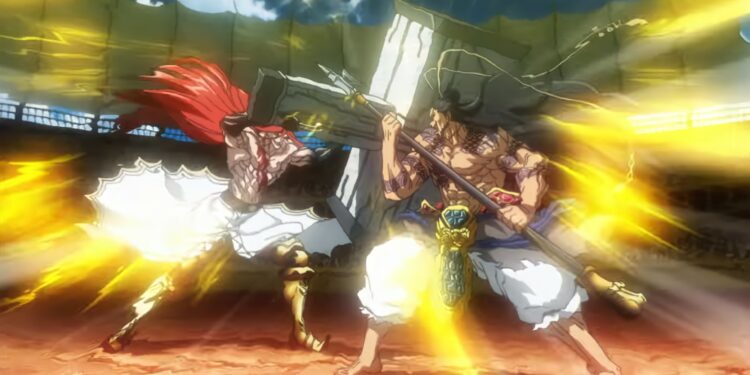 Cảnh chiến đấu trong anime Shuumatsu no Valkyre