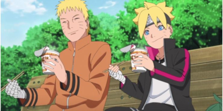 Naruto cùng Boruto ăn ramen