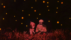 Cảnh trong anime Mộ đom đóm