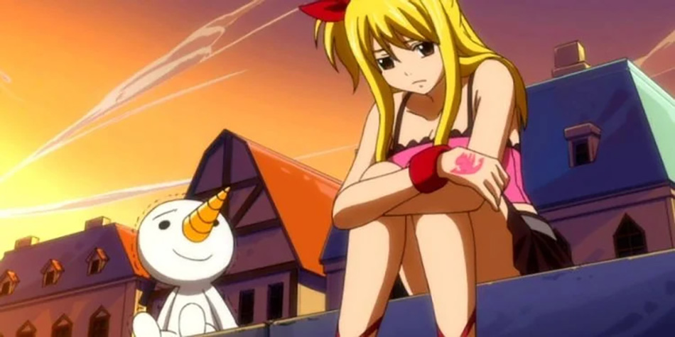 Plue và Lucy trong Fairy Tail