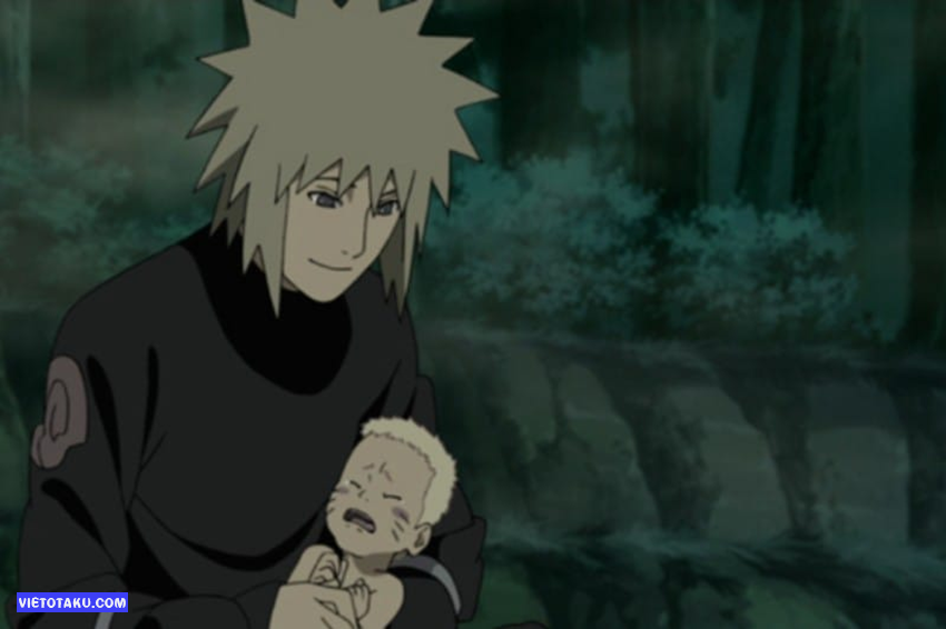 Minato và Naruto lúc nhỏ