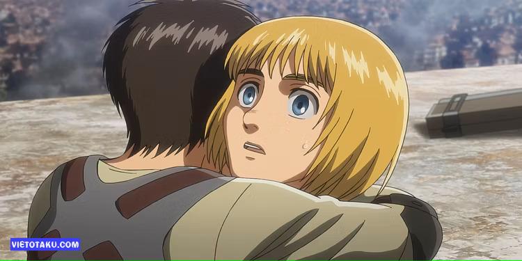 Eren và Armin trong attack on titan