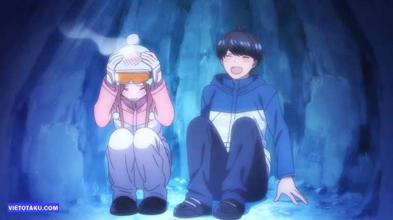 Miku và Futaro ngồi nằm trong nhau